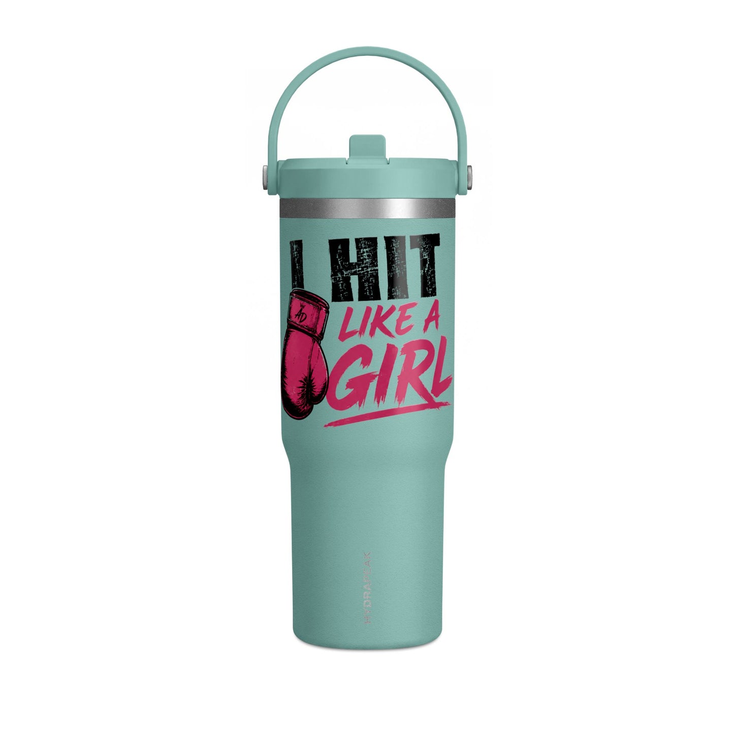 32oz Tumbler — 'Aria DeLeon La Leona' Insulated Travel Mug with Lion Graphic