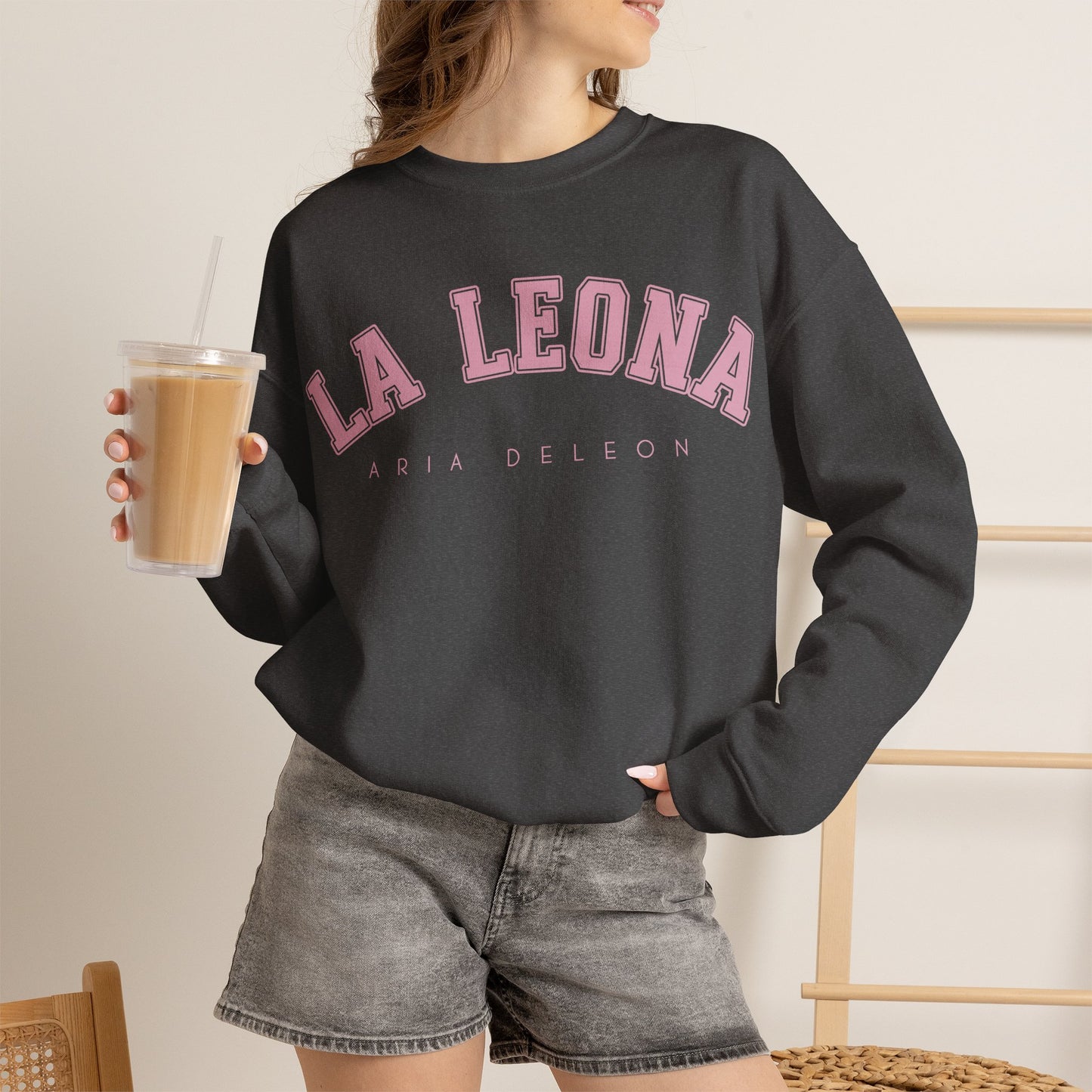Pink “La Leona” Crewneck Sweatshirt