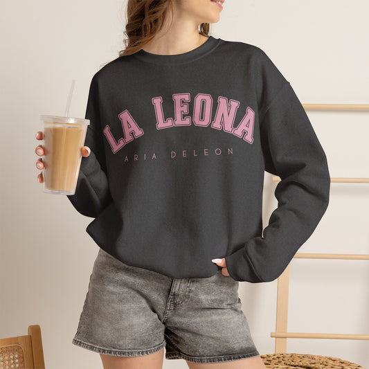 Pink “La Leona” Crewneck Sweatshirt