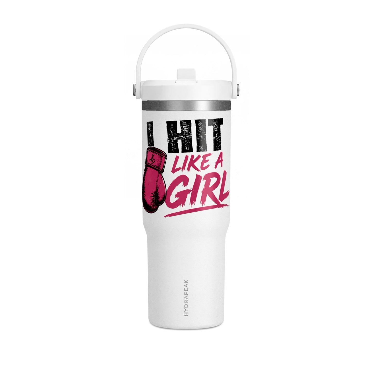 32oz Tumbler — 'Aria DeLeon La Leona' Insulated Travel Mug with Lion Graphic