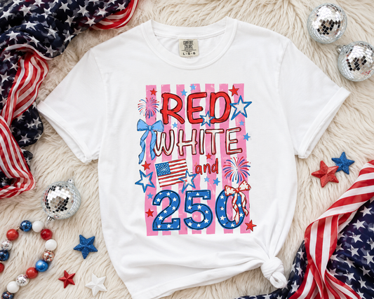 Red, white & 250