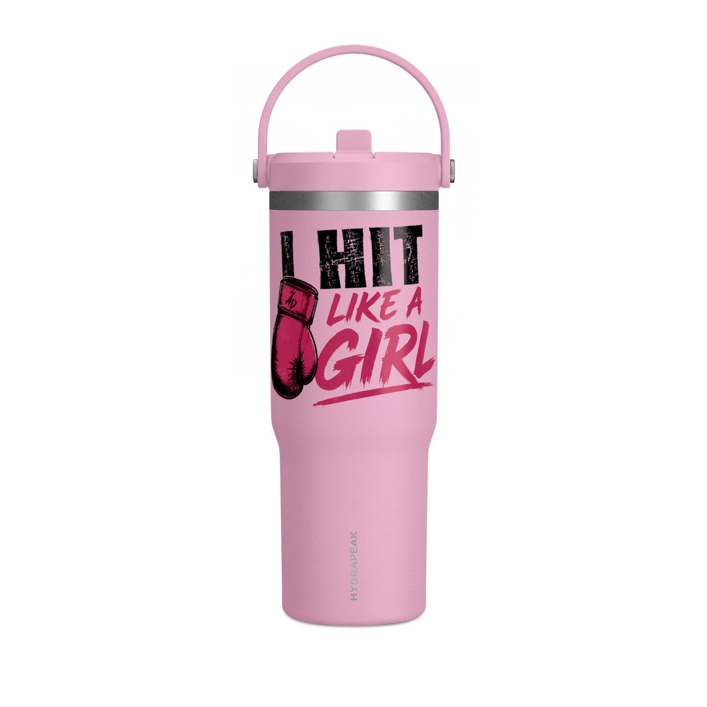 32oz Tumbler — 'Aria DeLeon La Leona' Insulated Travel Mug with Lion Graphic