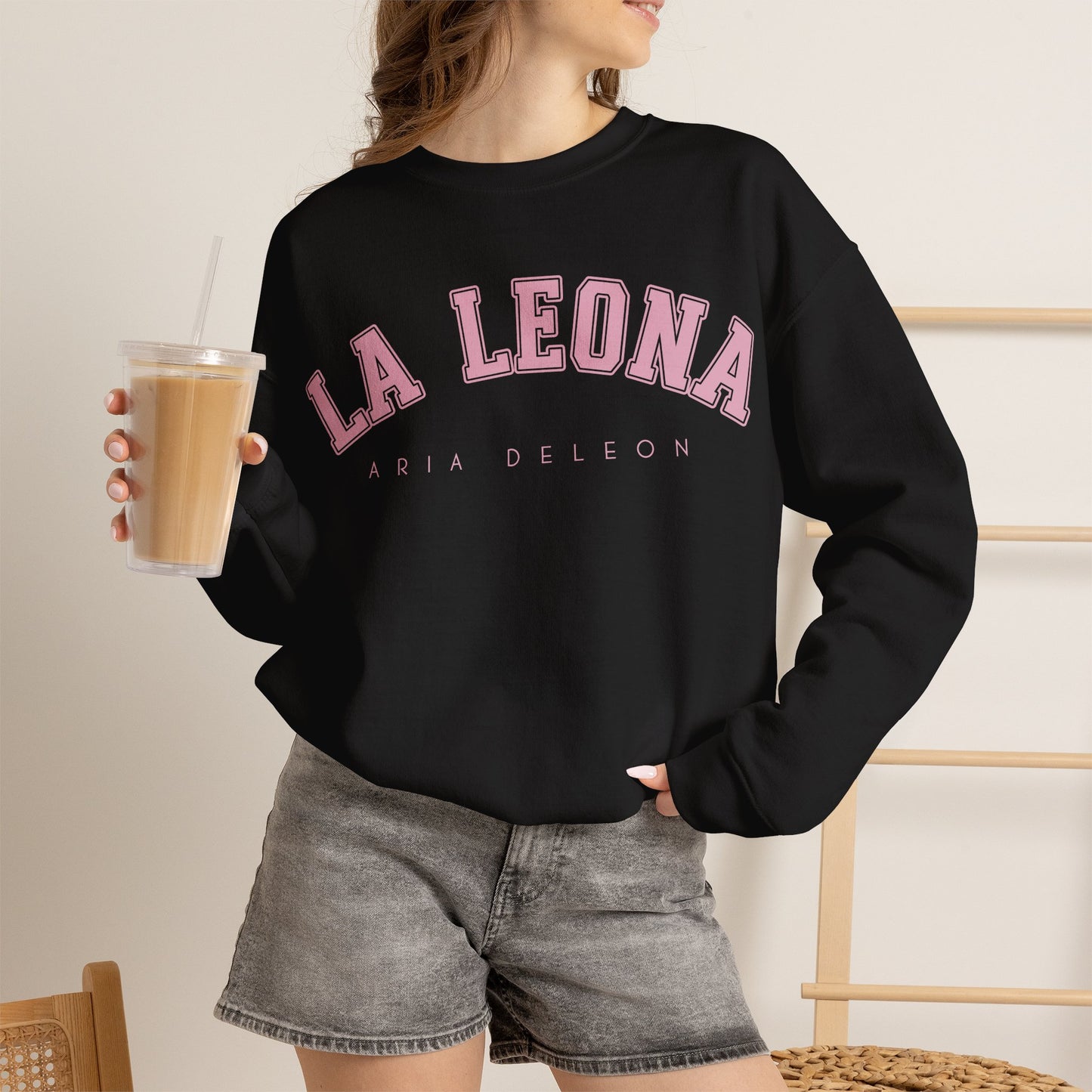 Pink “La Leona” Crewneck Sweatshirt
