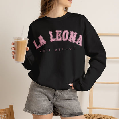 Pink “La Leona” Crewneck Sweatshirt