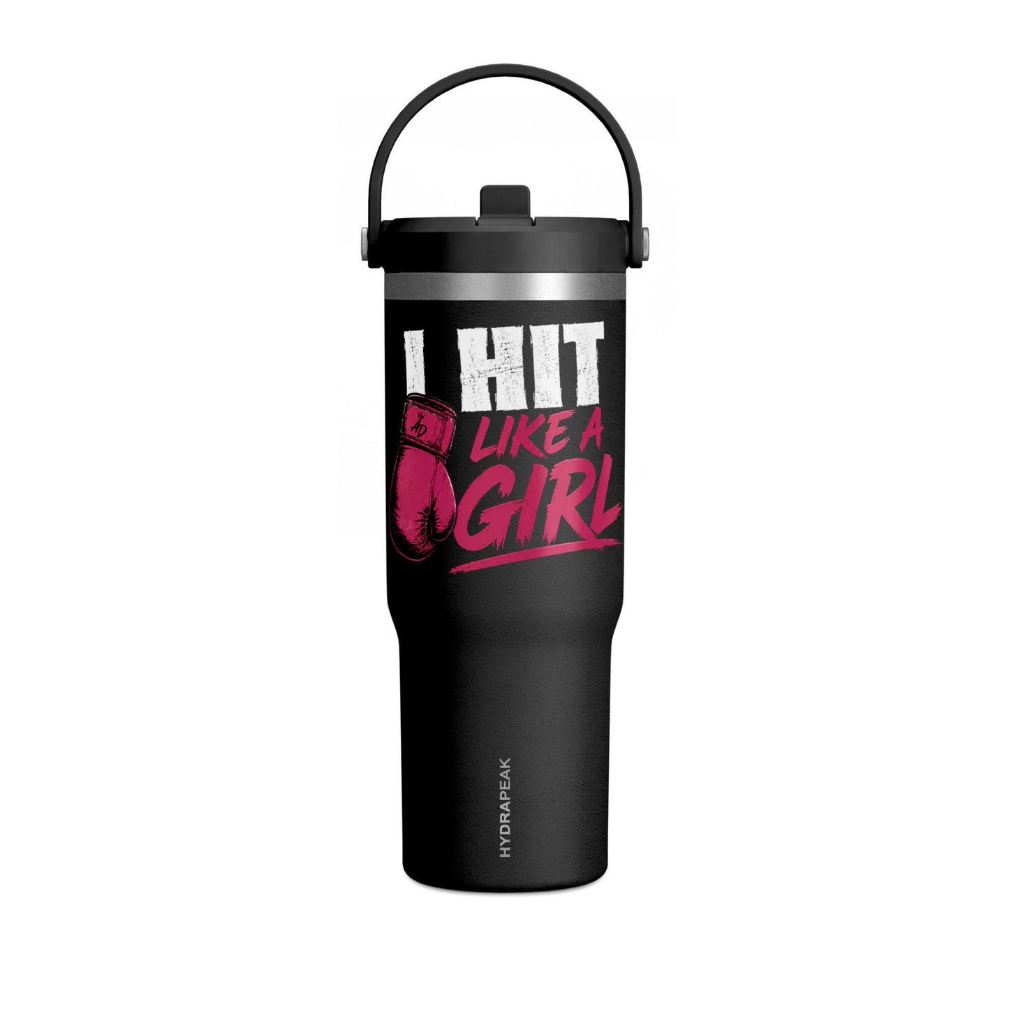 32oz Tumbler — 'Aria DeLeon La Leona' Insulated Travel Mug with Lion Graphic